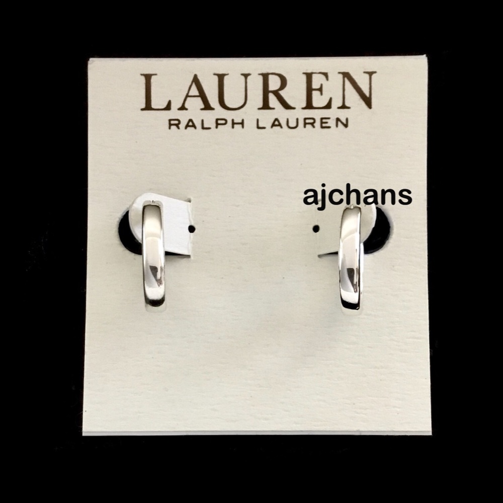 Lauren Ralph Lauren Oval Hoop Earrings - Picture 2 of 4